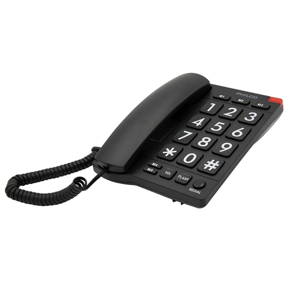 Telefono de Red Fija Para Adulto Mayor Philco Numeros Grandes