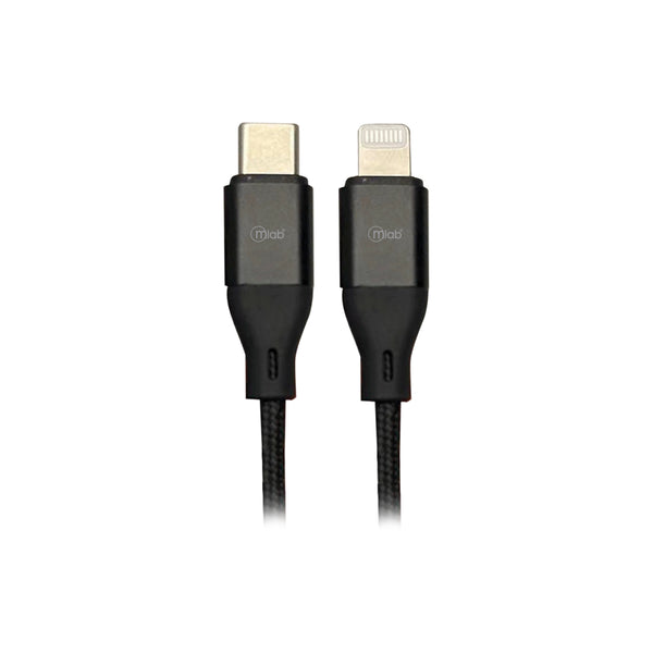 Cable Negro Lightning a Tipo C 1m