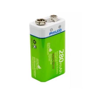 Batería Recargable Ni-mh 9v 280 Mah Philco