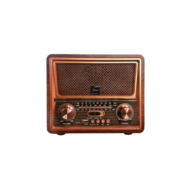 Radio Portátil Bluetooth Retro Vennetian Mlab Usb Am Fm