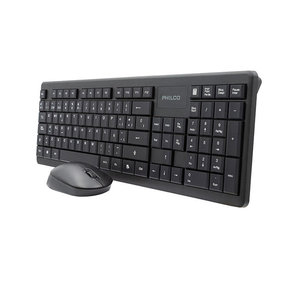 Combo Teclado + Mouse Inalámbrico Philco SPT6314 1200 DPI 