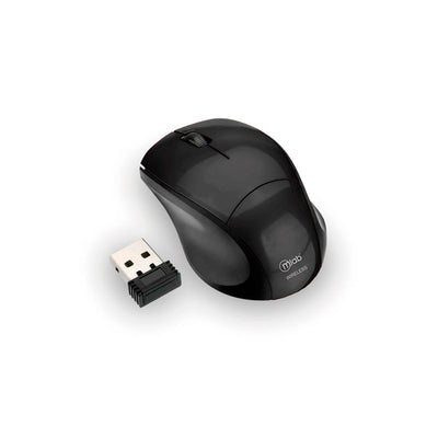 Mouse Ergo Shape Ergonomic Inalámbrico Usb Mlab Negro