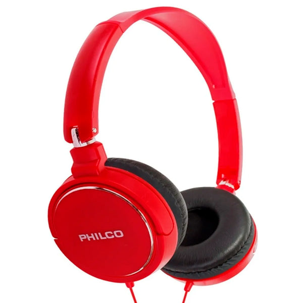 Audífono Cintillo Philco Plc18 Rojo 3.5 MM Over-Ear