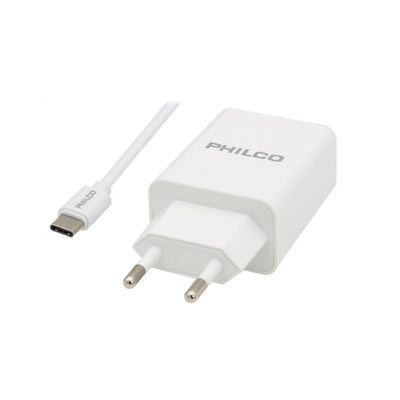 Cargador Philco Rápido USB Cable Tipo C