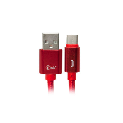 Cable Usb A Tipo C Rojo Mlab 1mts