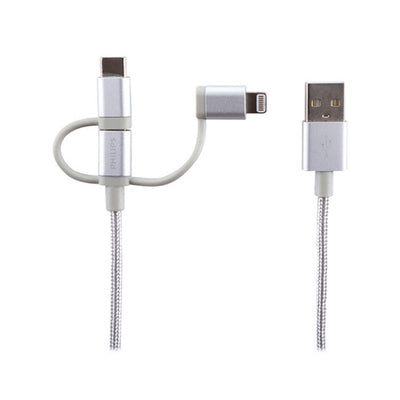 Cable Philips DLC260 3 en 1 Micro USB Lightning USB-C