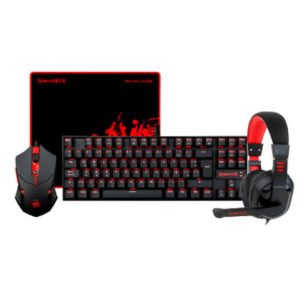 Combo 4 En 1 Teclado Mouse, Audífonos Redragon K552-Bb-1