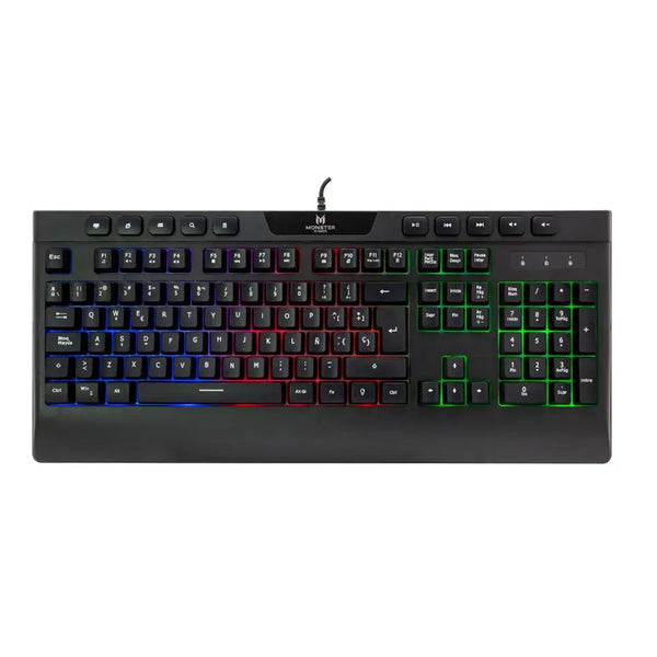 Teclado Gamer Membrana Monster Inception RGB Anti-Ghosting