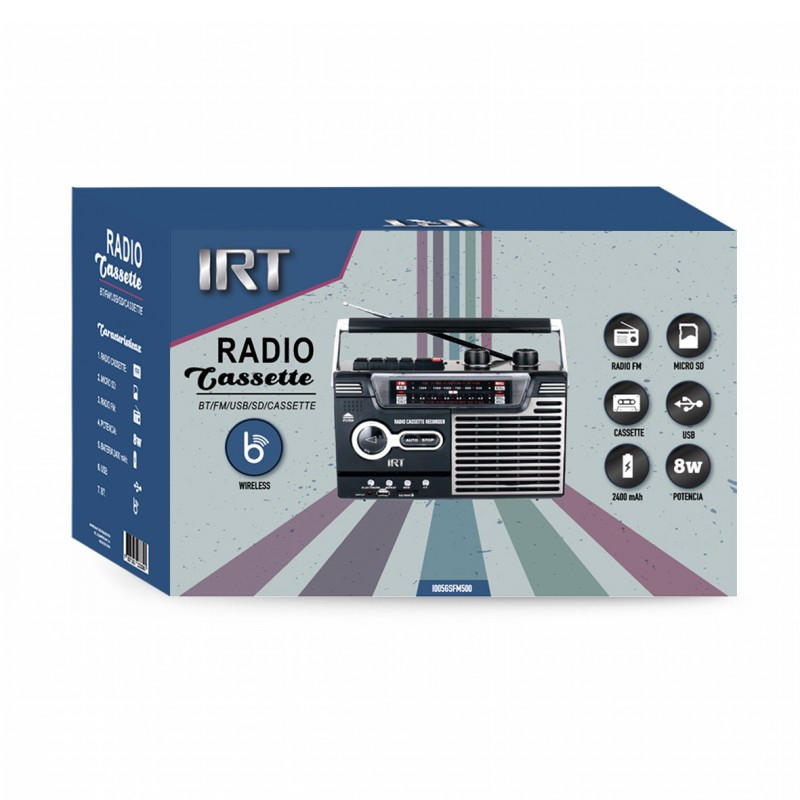 Val store - Radio Cassete IRT CD USB 📻 . . Lleva y comparte tu música en  todos lados 🎧🎤🎶 CD / MP3 Radio FM Slot USB Aux-IN Casette Control Remoto  . .