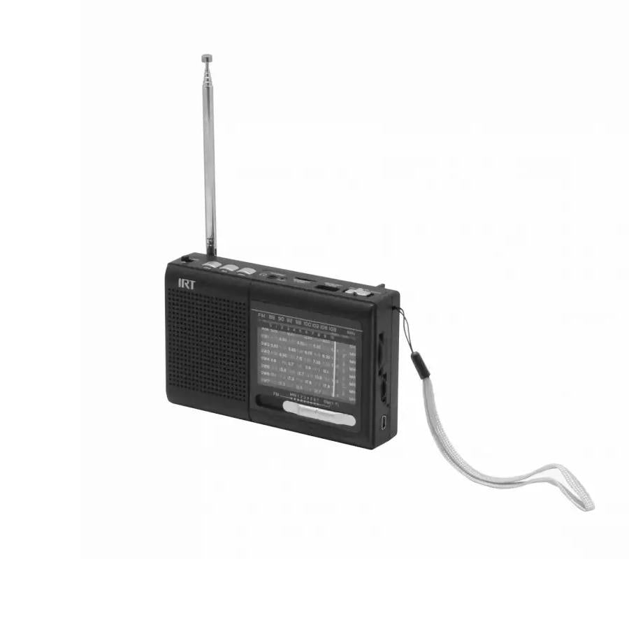 Radio Portatil IRT AM/FM/SW/USB/MSD 9 bandas negra