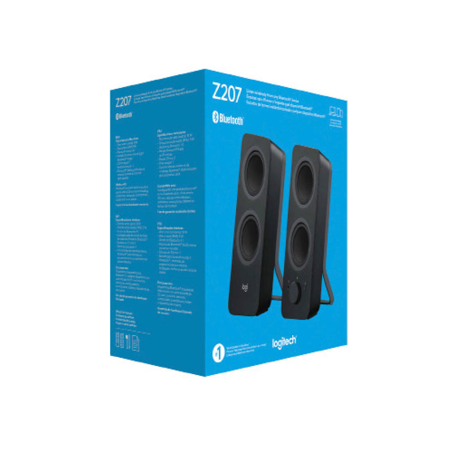 Logitech Z207 – Altavoces para ordenador con Bluetooth – Solo